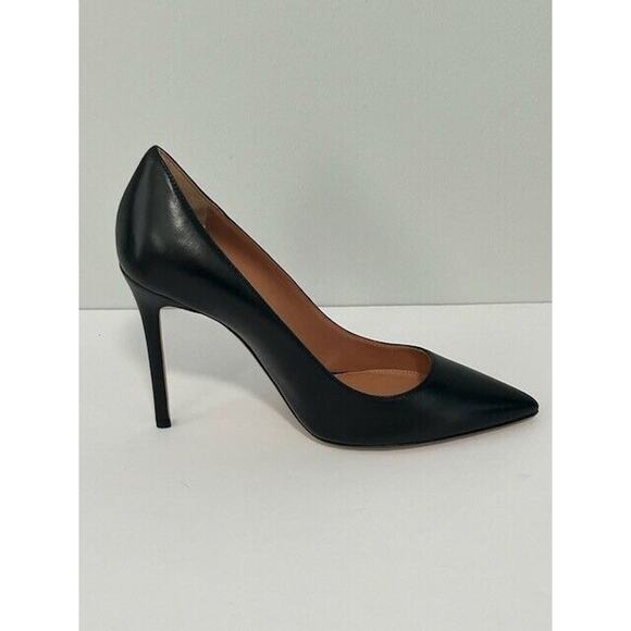 LITA By Ciara Pump Heels Slip On Pointed Toe Stiletto Leather Black 37/6.5 NIB - Picture 2 of 8